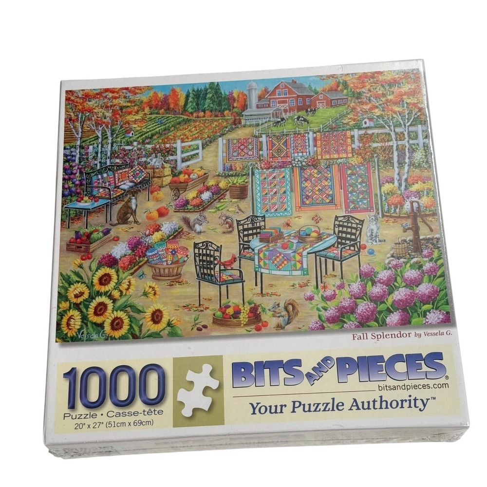 Bits And Pieces Fall Splendor Vesserla G.1000 Pieces Puzzle NEW‎